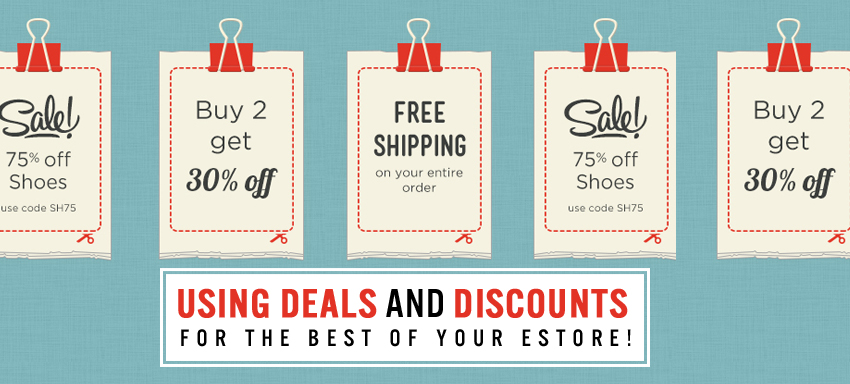 Effective use of Coupons, Discounts and Deals to drive ecommerce revenue